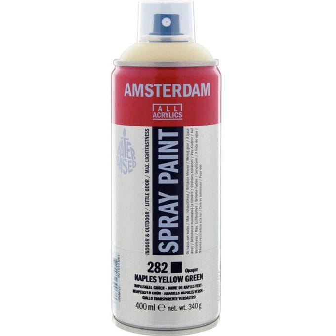 Bombe de peinture Amsterdam 400 ml jaune de naples vert geel