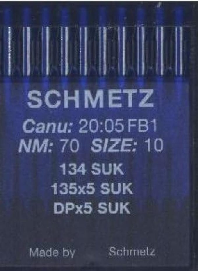 Set van 10 Jeans Naaimachine Naalden Maat 70 Kogelpunt