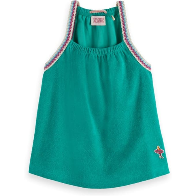 Scotch & Soda Towelling Tanktop Ocean Maat: 12 | T-Shirts Outlet | kids