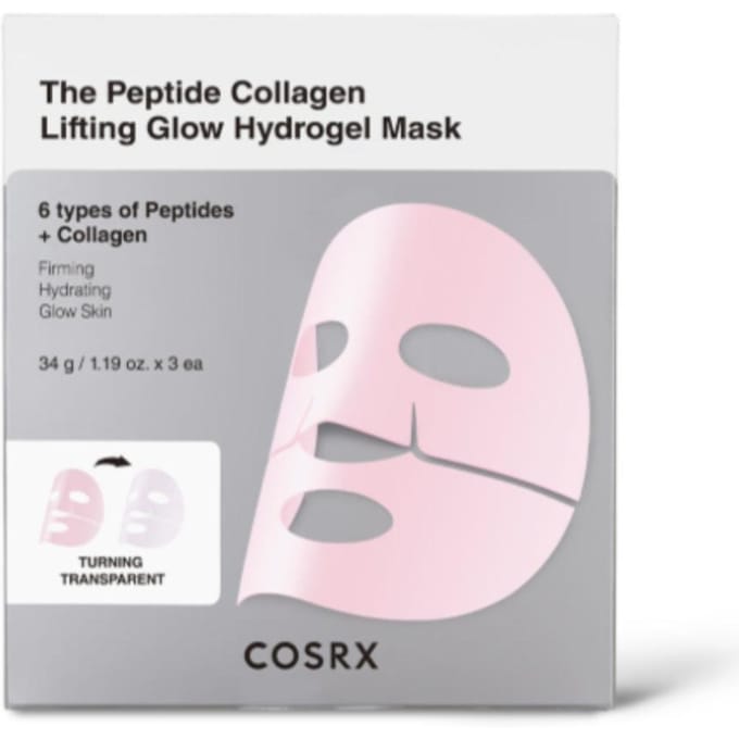 COSRX Masque Hydrogel Éclat Lifting Collagène Peptide Lot de 3 – Soin Fermeté & Éclat white