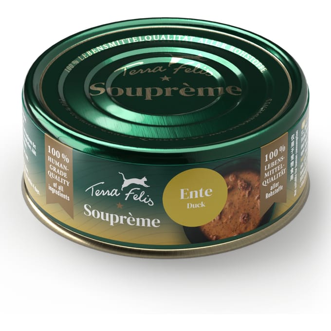 Sparpaket 48x70g Ente Terra Felis Soupreme Katzenfutter nass