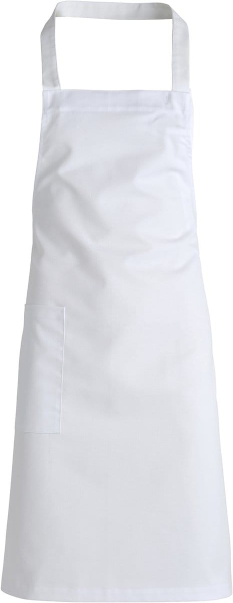 Kentaur Bib apron w. pocket 30430-152 - White - UNI