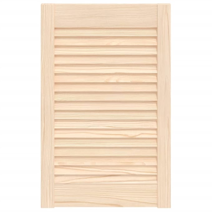 vidaXL - Kastdeur - met - lamellen - 61,5x39,4 - cm - massief - grenenhout