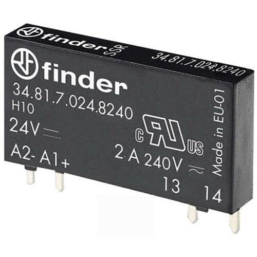 Finder Halfgeleiderrelais 34.81.7.024.8240 2 A Schakelspanning (max.): 275 V/AC Schakelend bij overbelasting 1 stuk(s)