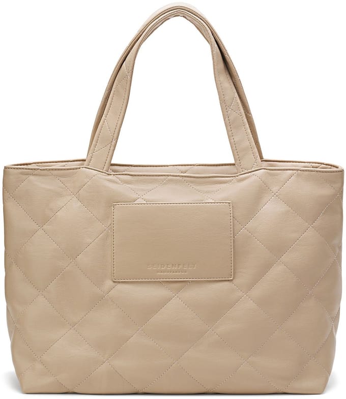 SEIDENFELT MANUFAKTUR Schoudertas Evenes Big Tote Light Sand Beige