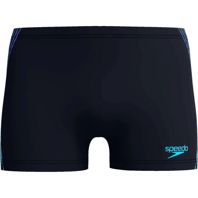 Speedo Tech Panel Aquashort Heren Sportzwembroek - Zwart/Blauw