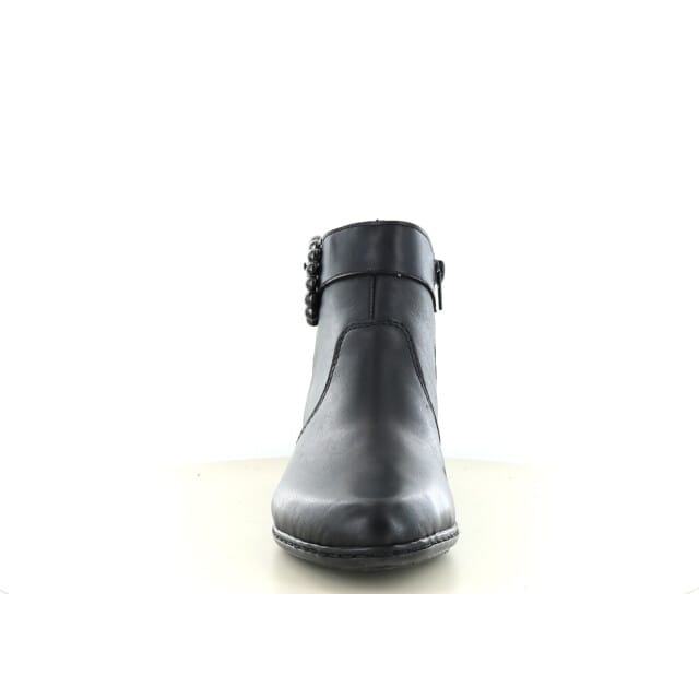 Rieker Enkellaars Zwart Gesp Y0797-00