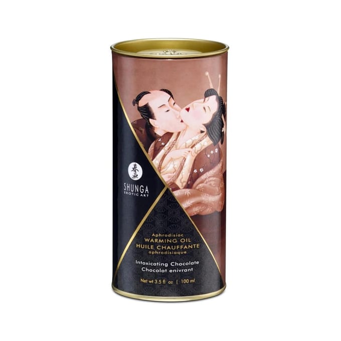 Shunga - Verwarmende Olie - Om Van Het Lichaam Te Likken - Intoxicating Chocolate