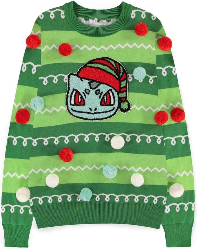 Pokémon - Bulbasaur Kersttrui - XS - Groen