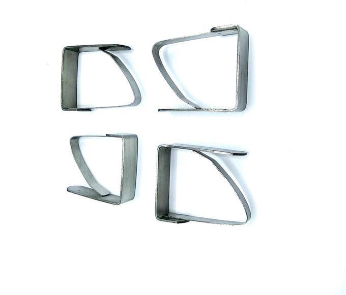 Gadgetpoint - Tafelklem - Tafelkleedhouder - Klemmen - 4 stuks - RVS
