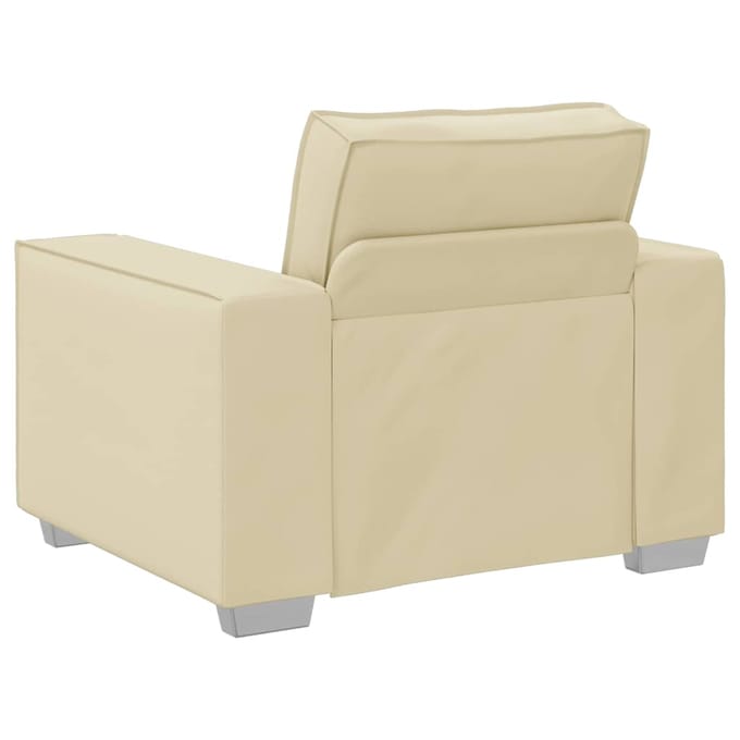 vidaXL - Sofa - Stoel - Crème - 100 - cm - Kunstleer