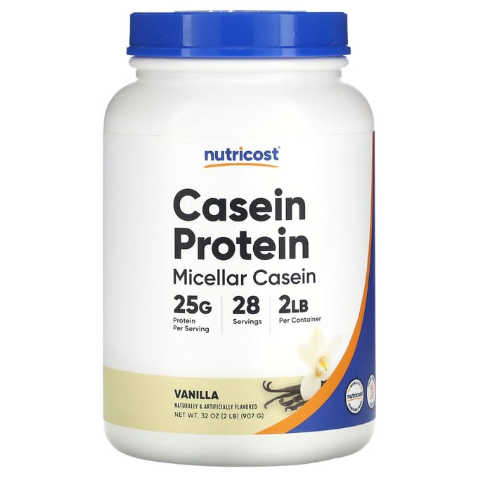 Nutricost, Protéine de Caséine, Vanille, 2 lb (907 g)