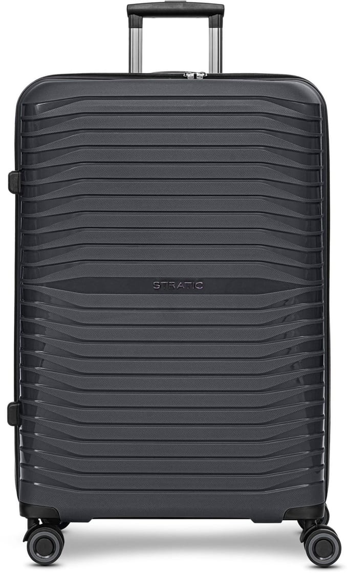 Stratic Shine 4 wielen Trolley 76 cm - Harde bagage - TSA slot - black