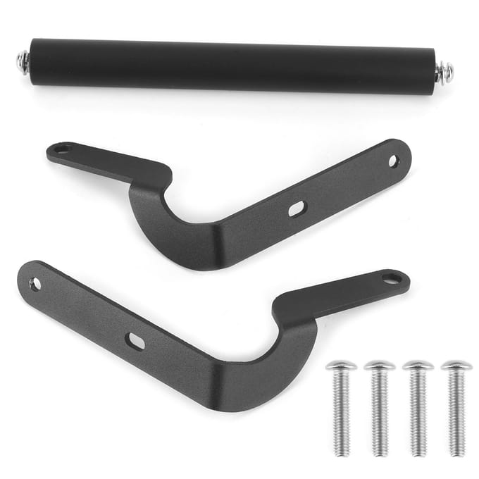 Kit Support de Navigation Moto Support Téléphone GPS Support Avant Métal Robuste Durable Noir black