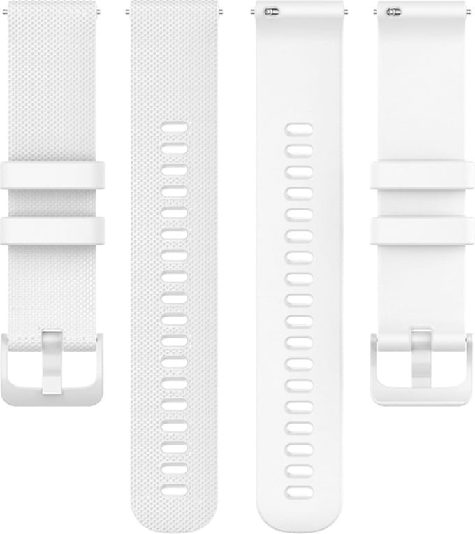 Siliconen bandje - geschikt voor Garmin Vivoactive 4 / Venu 2 / Venu 3 / Forerunner 255 / 265 - wit