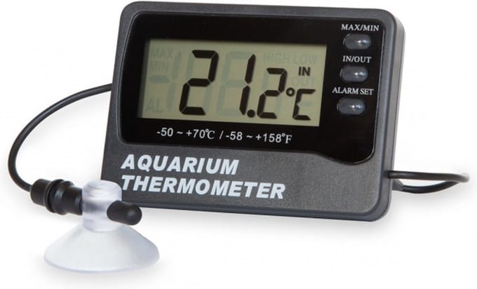 ETI - Aquarium Thermometer met Max/Min Alarmen - Tank en Kamer Sensor