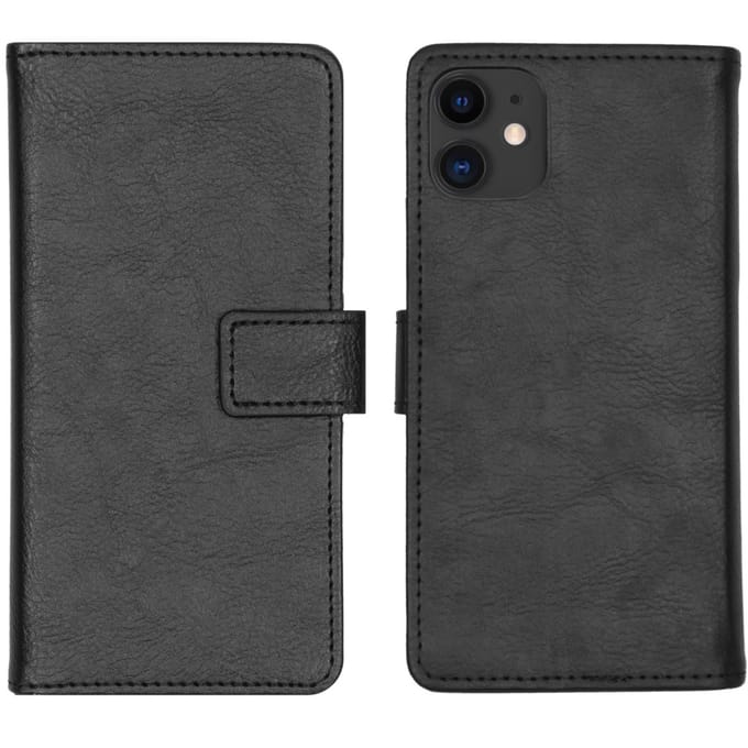 imoshion Hoesje - Geschikt voor Apple iPhone 11 - Luxe Bookcase - Zwart