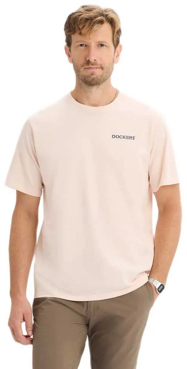Dockers Graphic 004mb0017 T-shirt Met Korte Mouwen Beige S Man