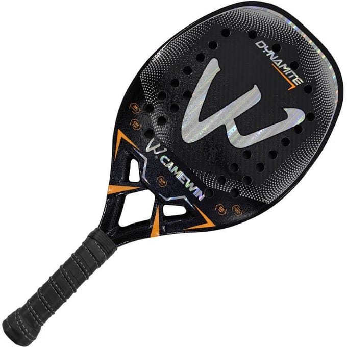 3K Transparant Carbon Strandrackets Strandtennisrackets black