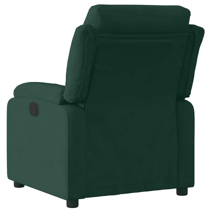 vidaXL - Fauteuil - verstelbaar - fluweel - donkergroen