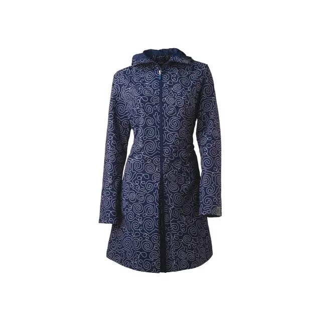 AGU Seq - Regenparka/Poncho - Dames - Blauw Dessin - Xs
