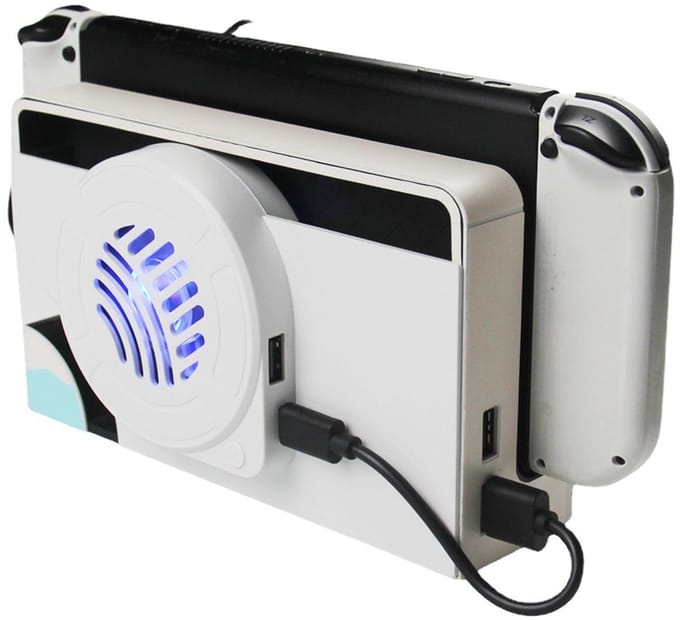 NAXSIR Switch OLED Koelventilator met LED - Cooling Dock voor Switch OLED - Oververhitting Preventie