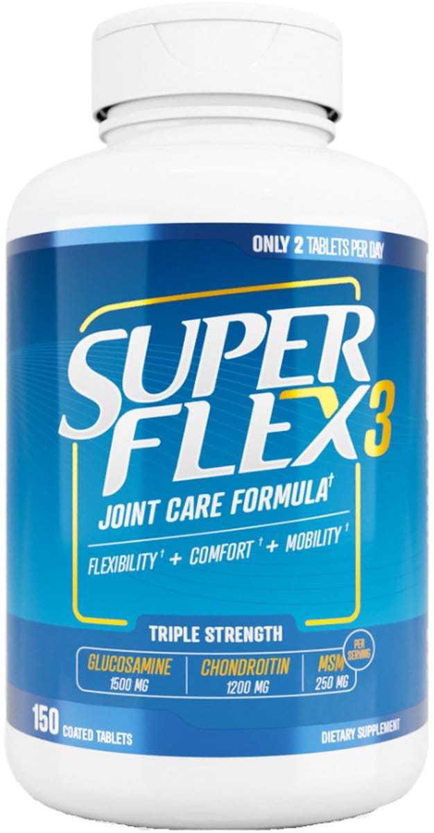 Newton Everett - SUPERFLEX 3 - 3-in-1 Formule met Glucosamine, Chondroïtine en MSM - 150 Tabletten - Voedingssupplementen