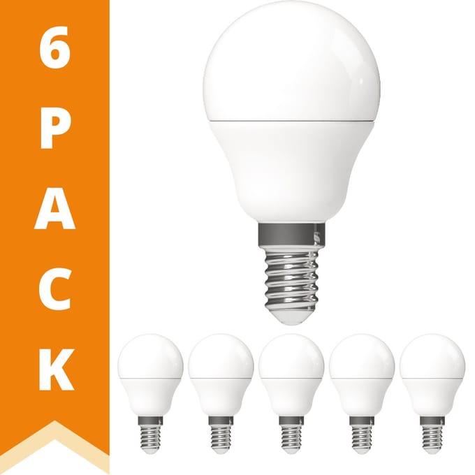ProLong LED Lampen bol - Kleine E14 fitting - Warm wit - 2.5W 25W - 6 stuks - Lichtbron - Lichtbronnen