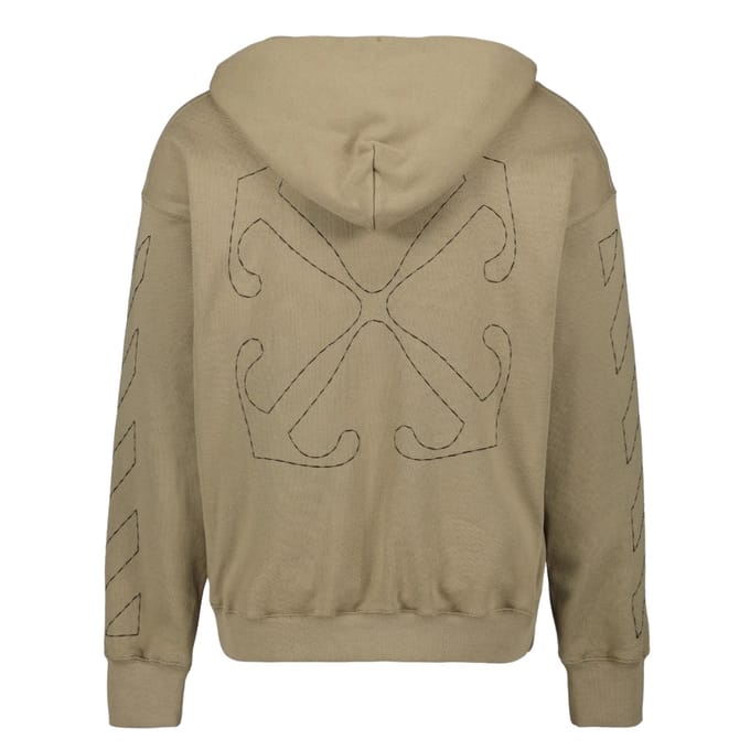 Off-white Off Stitch Skate Hoodie Beige