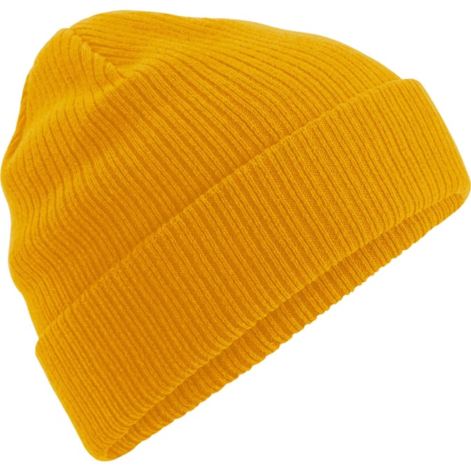Beechfield Uniseks Organic Cotton muts voor volwassenen (Mosterd)