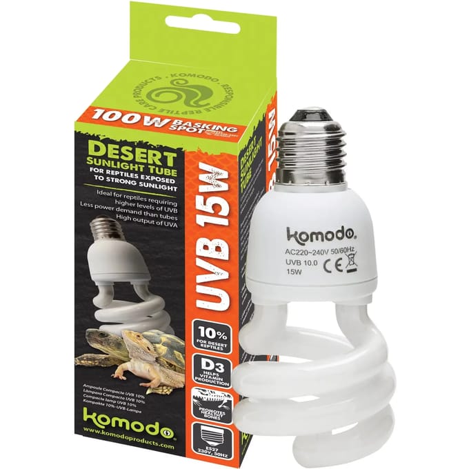 Terrarium lamp Komodo Compact UVB 10.0 ES