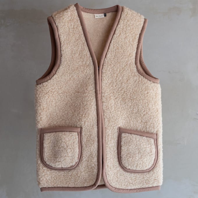 Wollen bodywarmer Taru - Camel - S