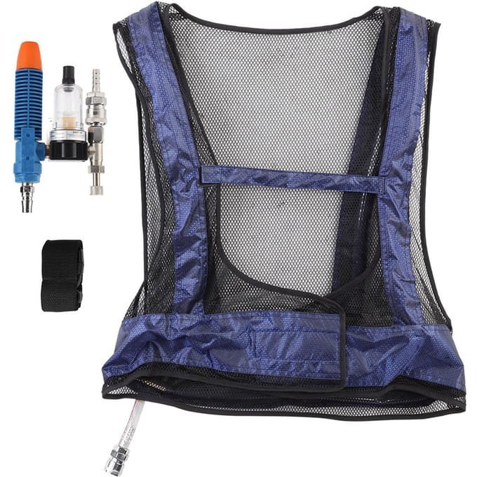 Lassen Staal Luchtgekoeld Vest Vortexbuis Airconditioner Gilet gray