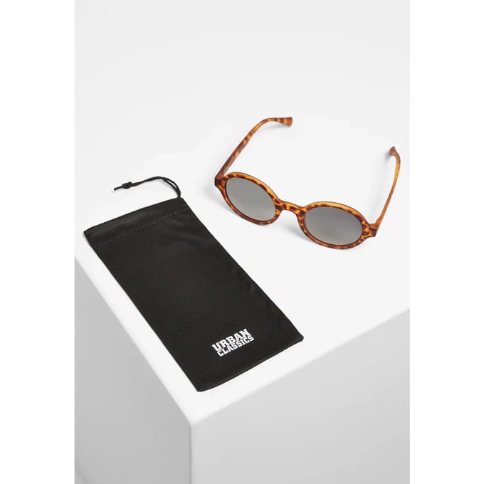 Urban Classics - Sunglasses Retro Funk UC brown leo/green one size Zonnebril - Bruin/Groen