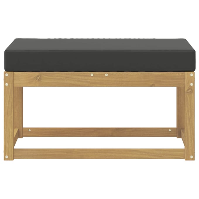 vidaXL - Buitenstoel - Bank - Massief - Acacia - Hout - Wit