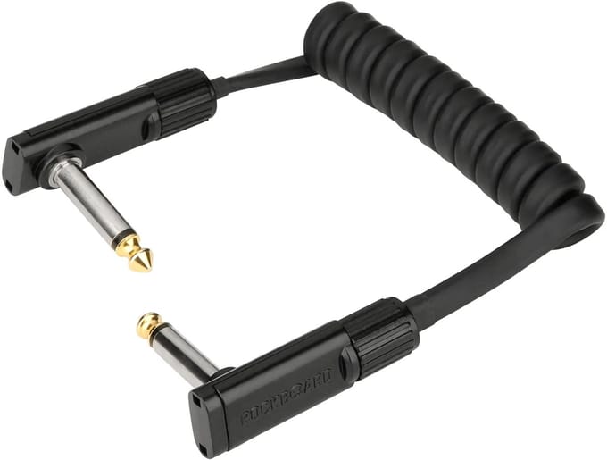 Rockboard Black Coiled Series Flat Patch Cable 50 cm - Patch kabel