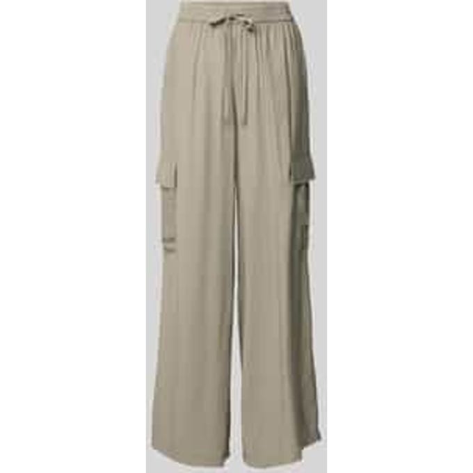 Wide leg cargobroek met elastische band