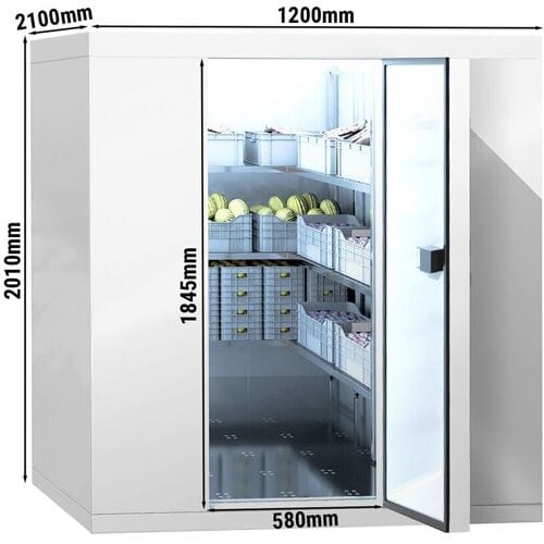 GGM Gastro Kühlzelle - 1200x2100mm - 3,7m³ Zilver