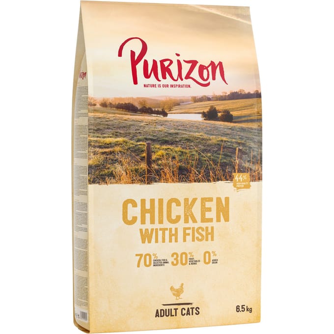 6,5kg Adult Kip met Vis Purizon Kattenvoer