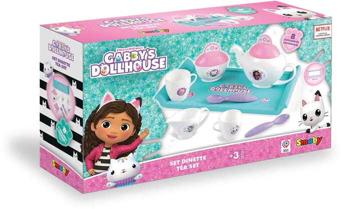 Smoby - Gabby's Dollhouse - Gabby Tea Set - Vanaf 3 jaar.