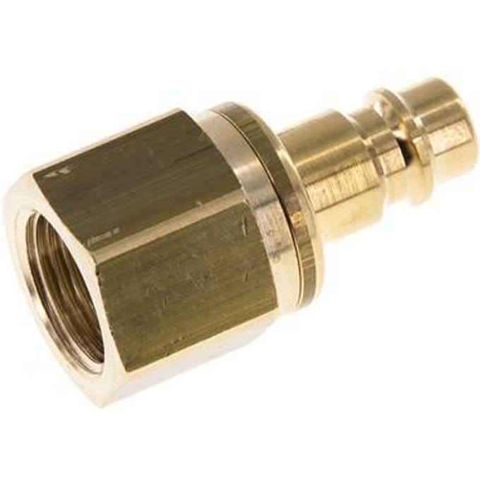 Messing DN 7.2 (Euro) Luchtkoppeling Insteeknippel G 3/8 inch Binnendraad Safety