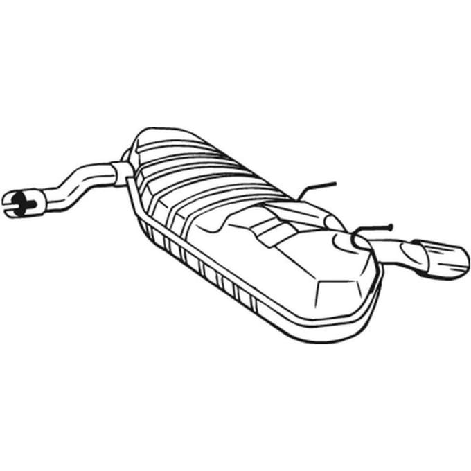 Geluiddemper achter BOSAL 185-121