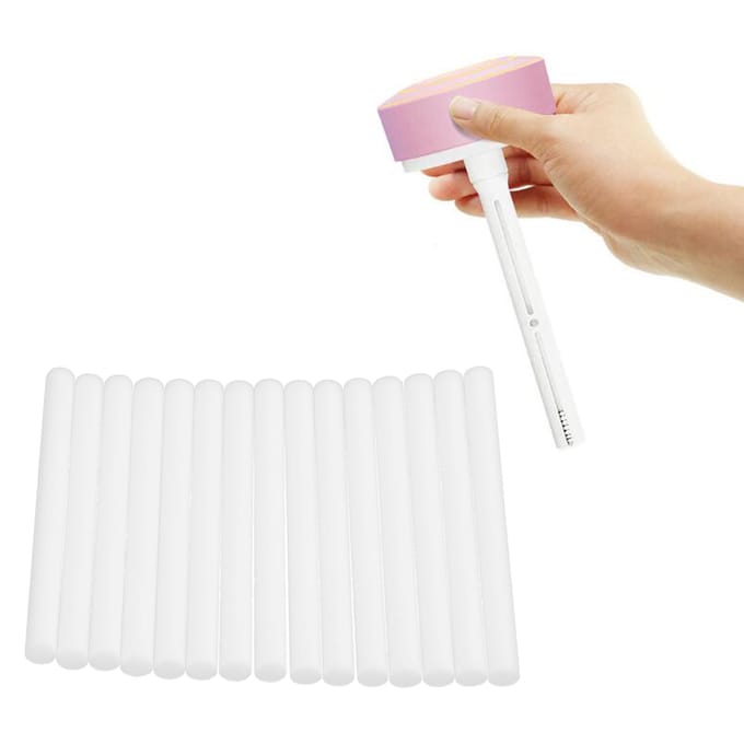 30 Stuks Luchtbevochtiger Katoenen Staafje Filter Vervanging Verstuiver Aroma Diffuser Onderdelen 8x100mm white