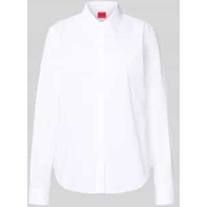 Regular fit overhemdblouse van puur katoen Model 'ESSENTIAL'