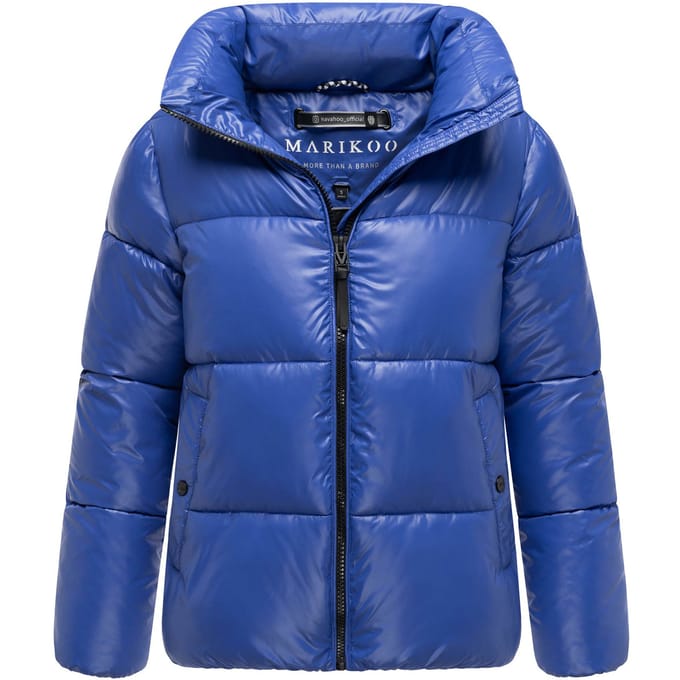 Marikoo dames winterjas Hazalee in puffer-stijl met glanzende look