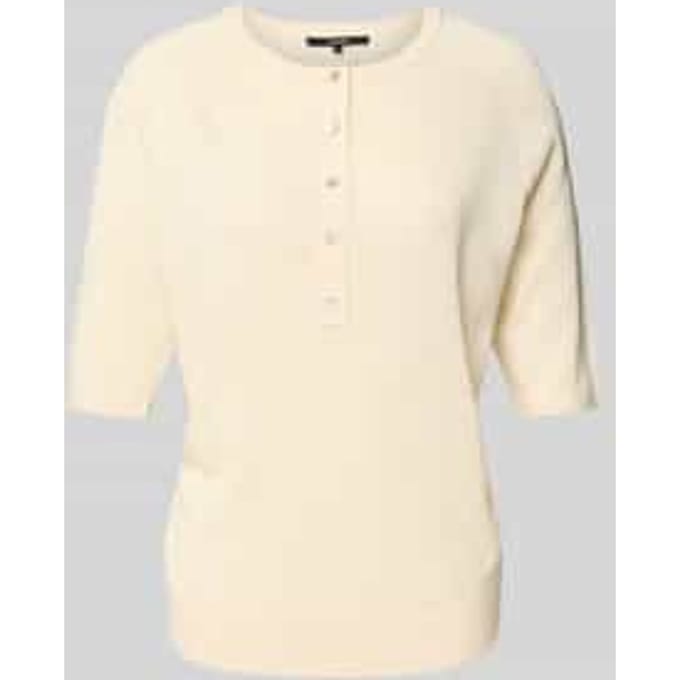 Breishirt met korte knoopsluiting model 'Turelia'