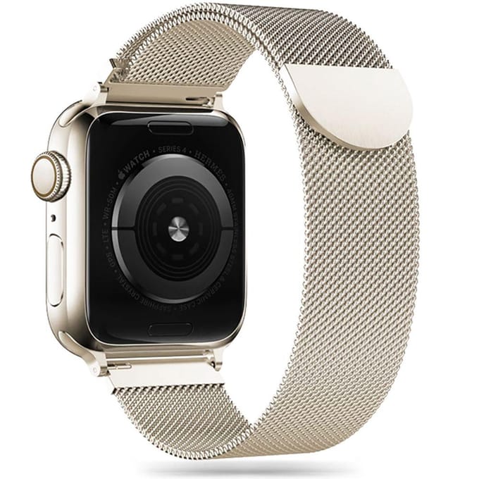 Tech-Protect MilaneseBand Strap for Apple Watch 4 / 5 / 6 / 7 / 8 / 9 / SE (38/40/41 mm) - Starlight