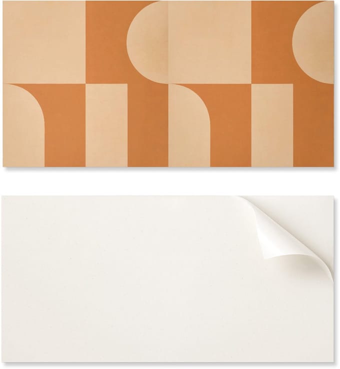 Zelfklevend vinyl woondecoratie-element 100x50 cm abstract geometrisch patroon