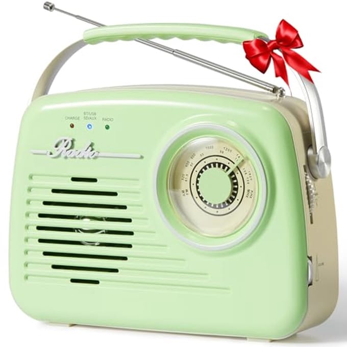 Draagbare Weerradio met Bluetooth, FM/AM-ontvanger, USB/SD-kaart, Ideaal voor Buitenactiviteiten