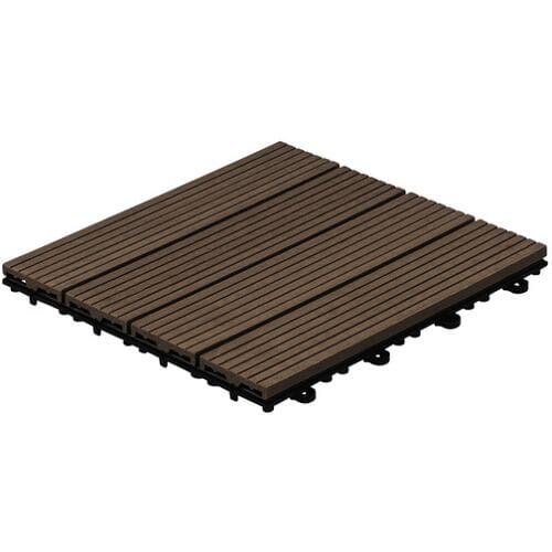 HOME DELUXE Terrastegels (3m², Donkerbruin)